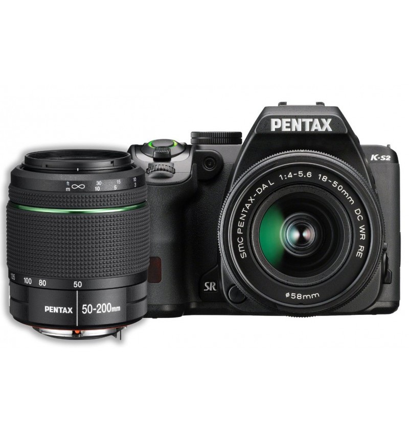 Pentax K-S2 Black + 18-50mm + 50-200mm